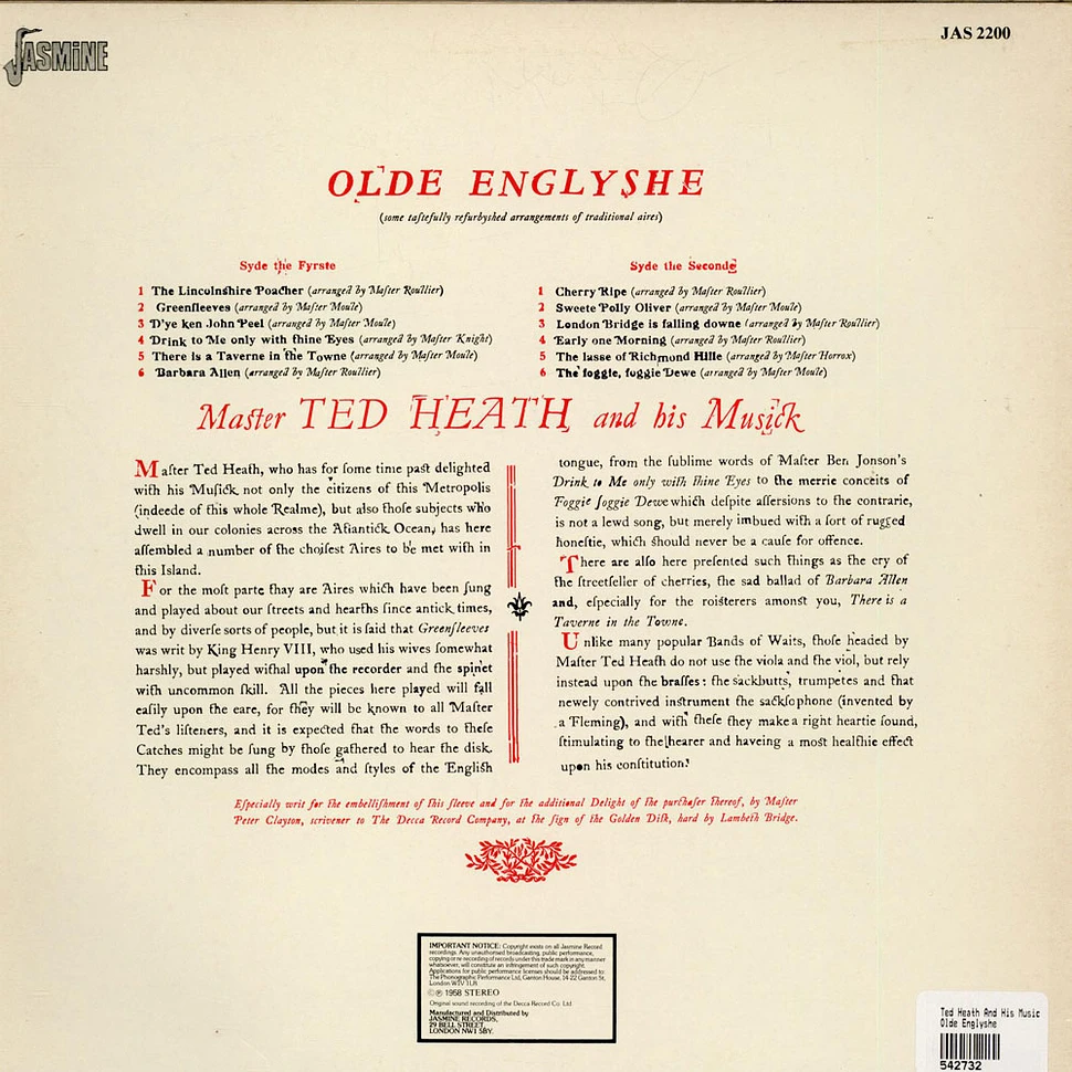 Ted Heath And His Music - Olde Englyshe