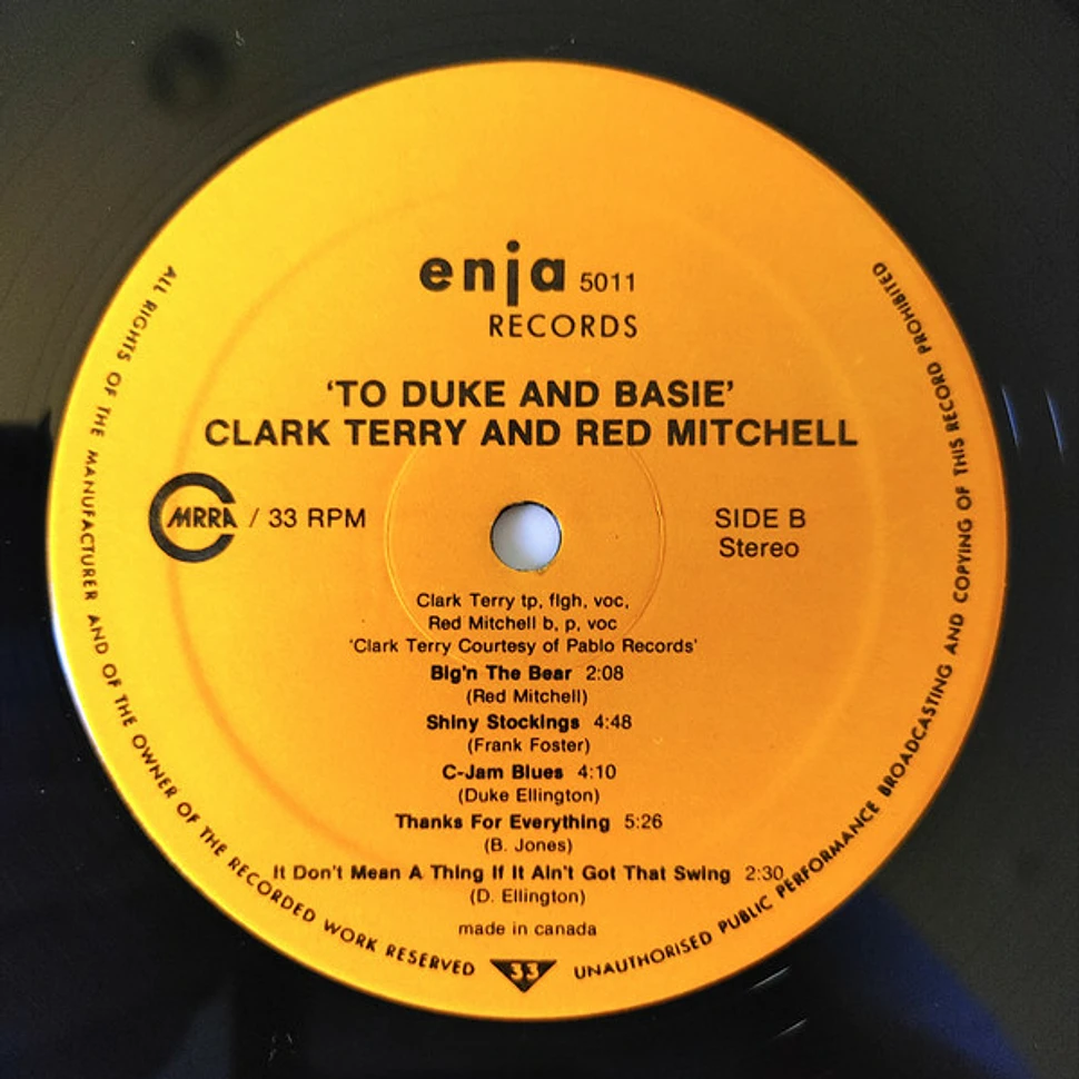 Clark Terry / Red Mitchell - To Duke And Basie