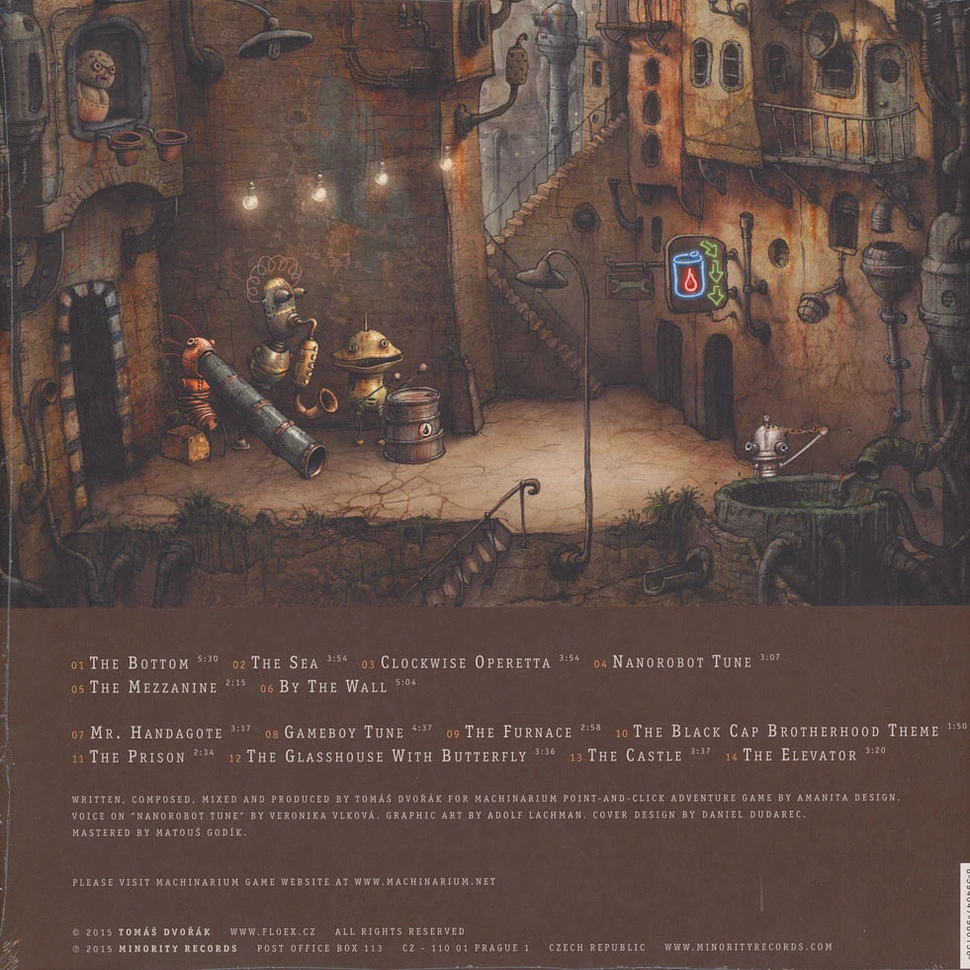 Tomas Dvorak - Machinarium Soundtrack Black Vinyl Edition