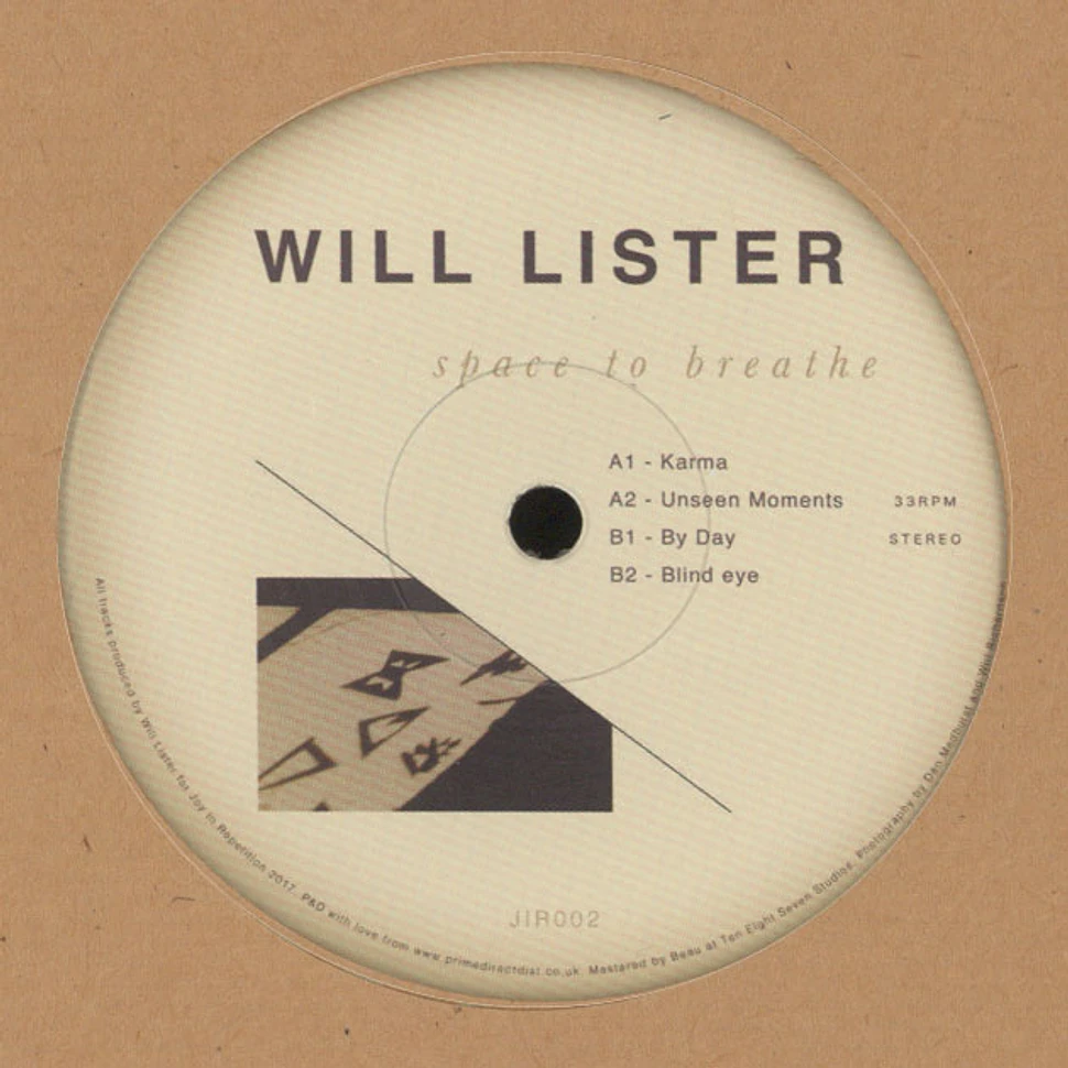 Will Lister - Space Tto Breath EP