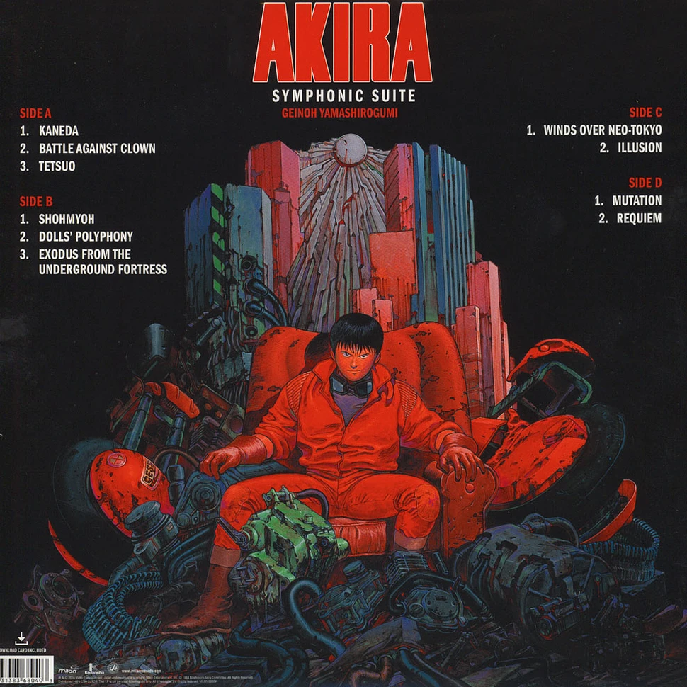 Geinoh Yamashirogumi - OST Akira Black Vinyl Edition
