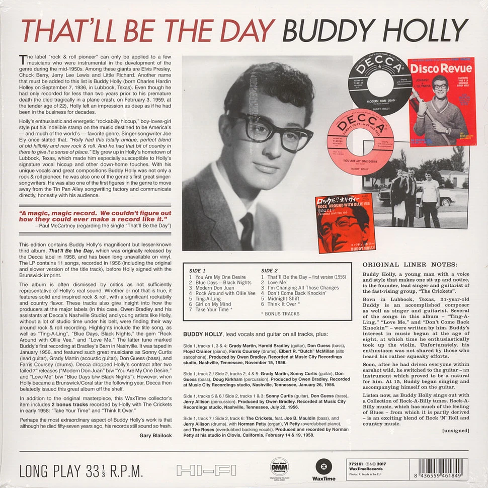 Buddy Holly - That'll Be The Day