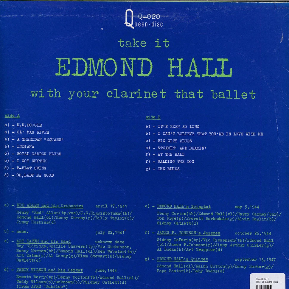 Edmond Hall - Take It Edmond Hall With Your Clarinet That Ballet