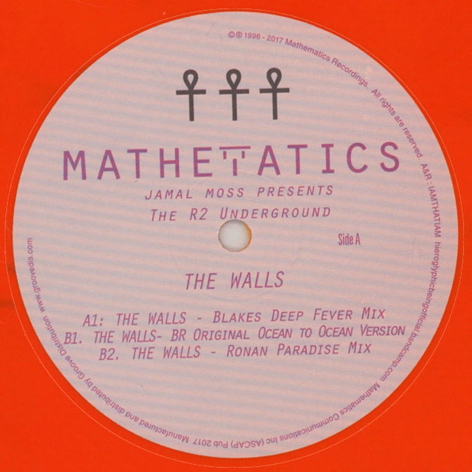 Jamal Moss & R2 Underground - The Walls Orange Vinyl Edition