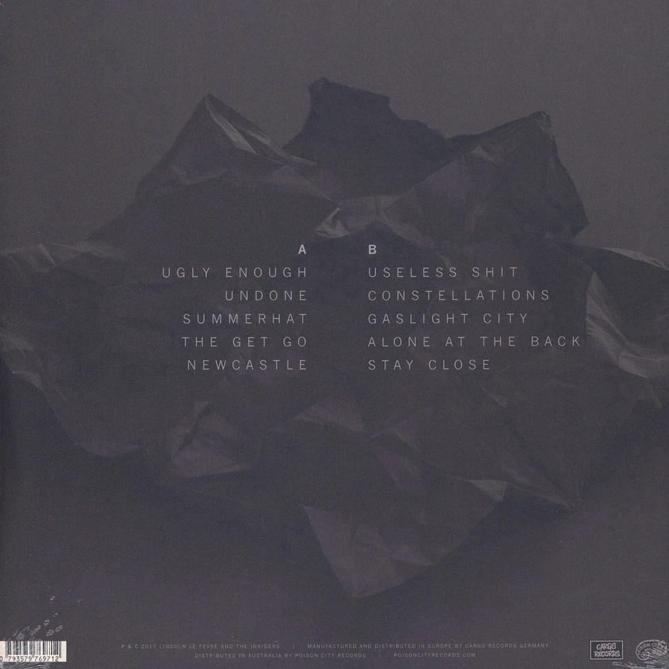 Lincoln Le Fevre & The Insiders - Come Undone Black Vinyl Edition