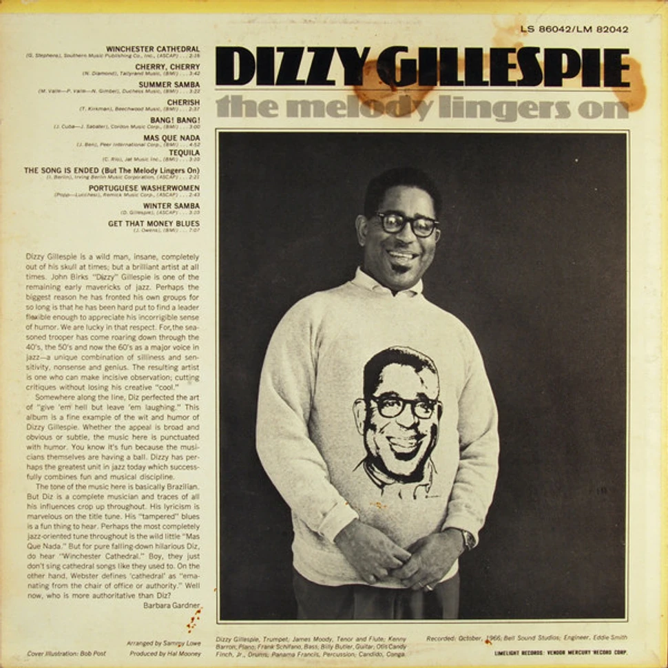 Dizzy Gillespie - The Melody Lingers On