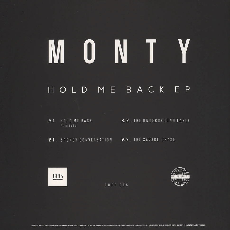 Monty - Hold Me Back EP