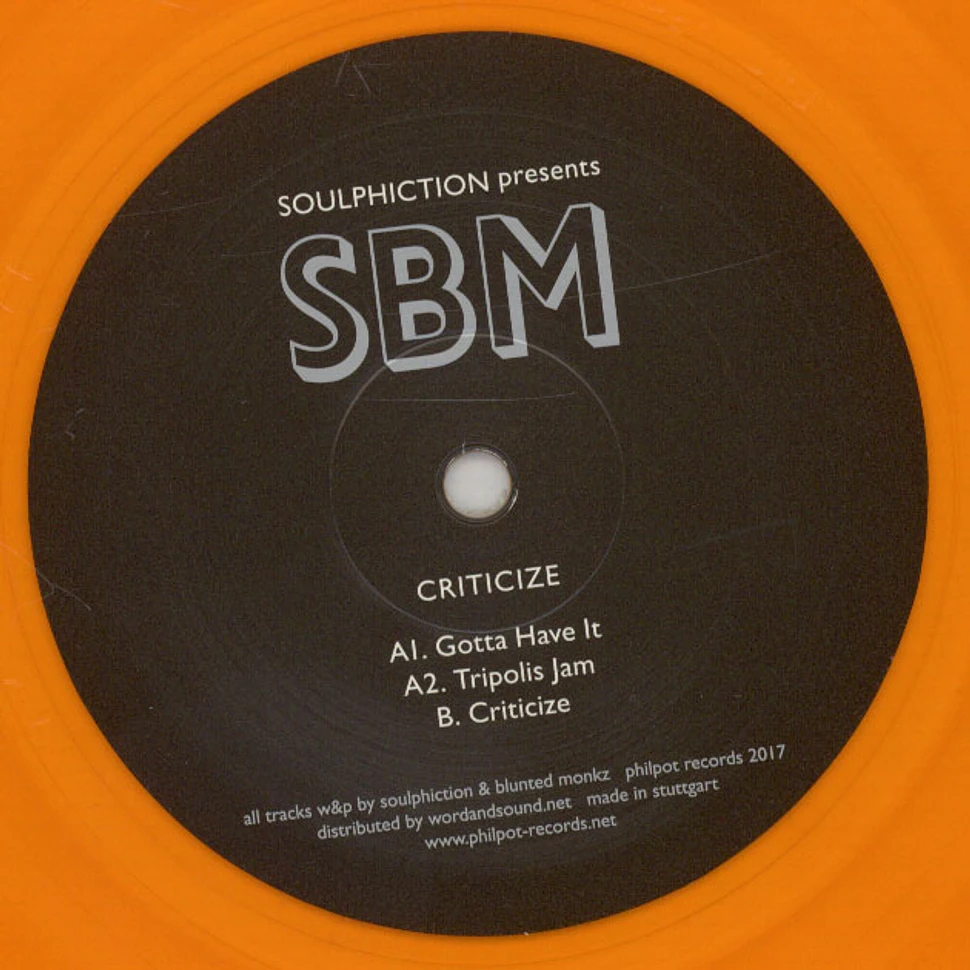 Soulphiction presents SBM - Criticize