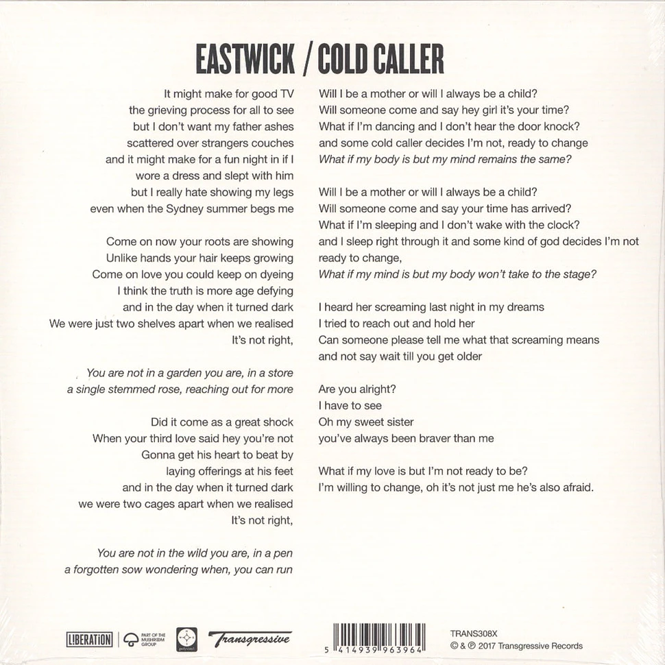 Julia Jacklin - Eastwick / Cold Caller Blue Vinyl Edition
