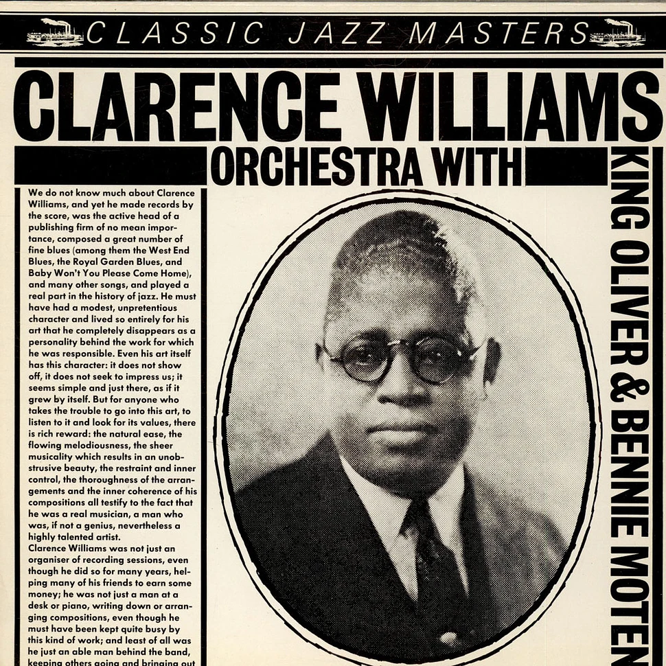 Clarence Williams And His Orchestra - Clarence Williams Orchestra With King Oliver & Bennie Moten