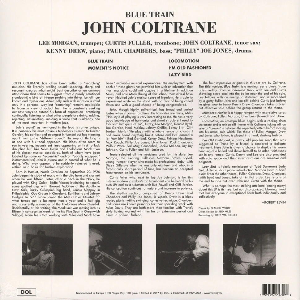 John Coltrane - Blue Train Gatefold Sleeve Edition