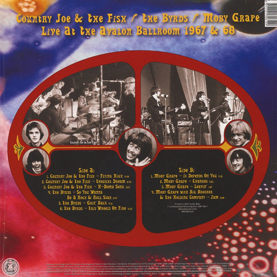 Country Joe & The Fish / The Byrds / Moby Grape - It Crawled Out Of The Vaults Of KSAN 1966-1968 - Volume 3: Live At The Avalon Ballroom 1967 & 68