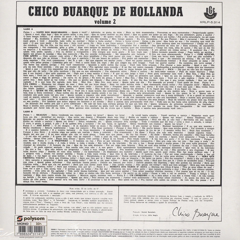 Chico Buarque De Hollanda - 2