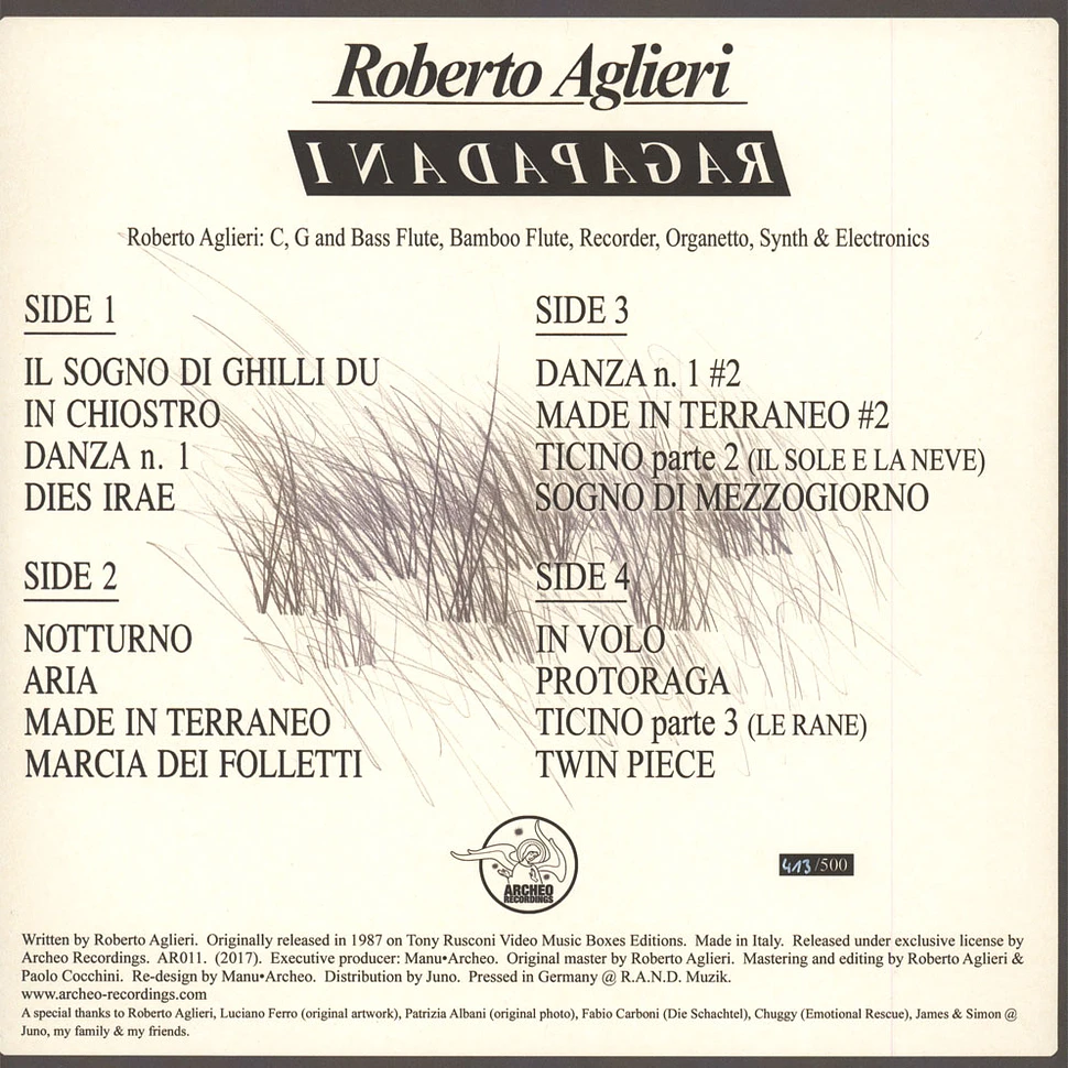 Roberto Aglieri - Ragapadani Black Vinyl Edition