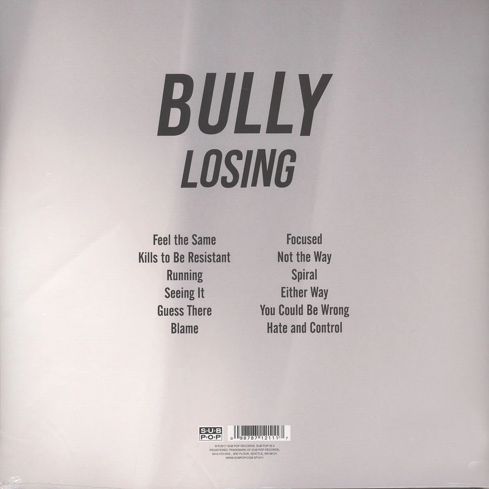 Bully - Losing Black Vinyl Edition