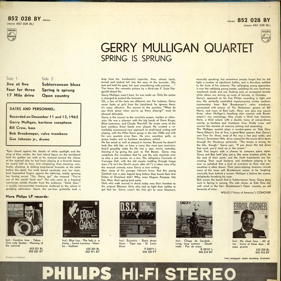 Gerry Mulligan Quartet - Spring Is Sprung