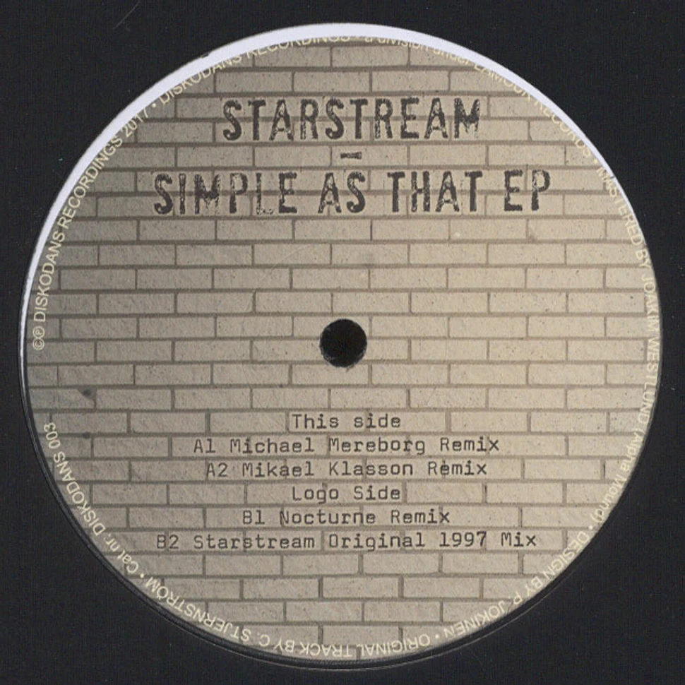 Starstream - Simple As That EP