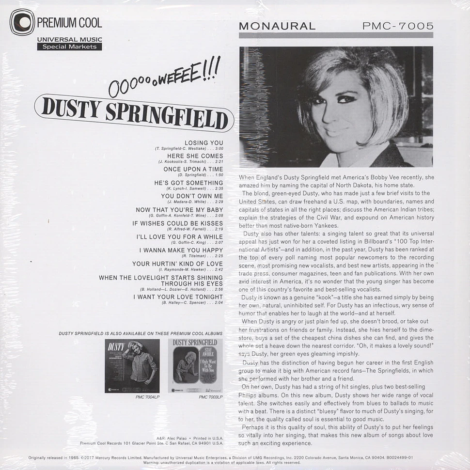 Dusty Springfield - Ooooooweeee!!!