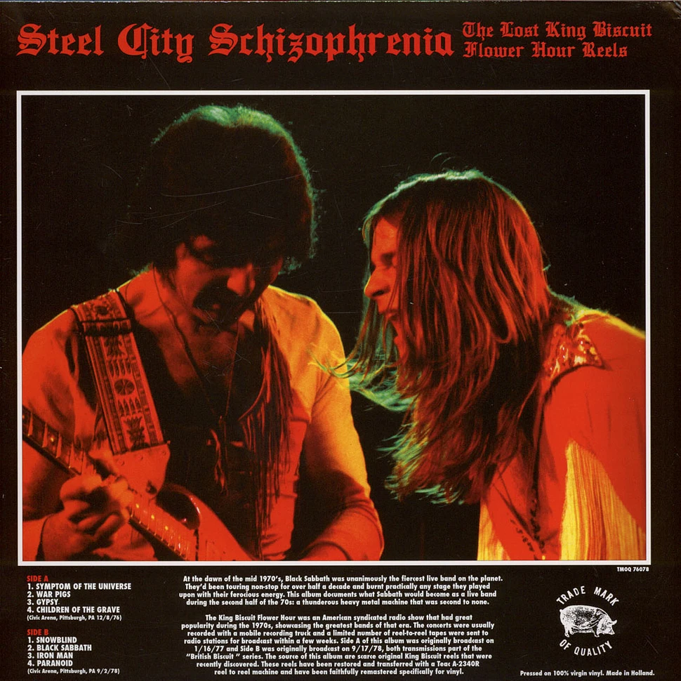 Black Sabbath - Steel City Schizophrenia-Lost King Bisquit