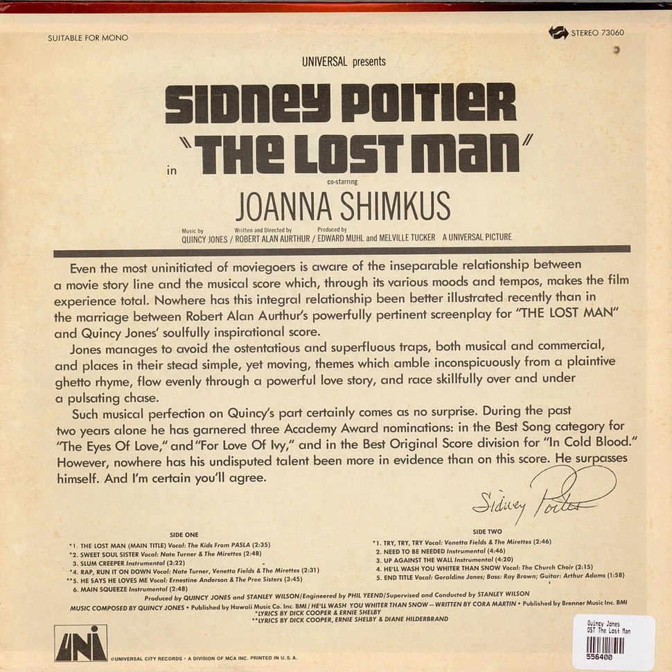 Quincy Jones - The Lost Man (The Original Soundtrack Album)