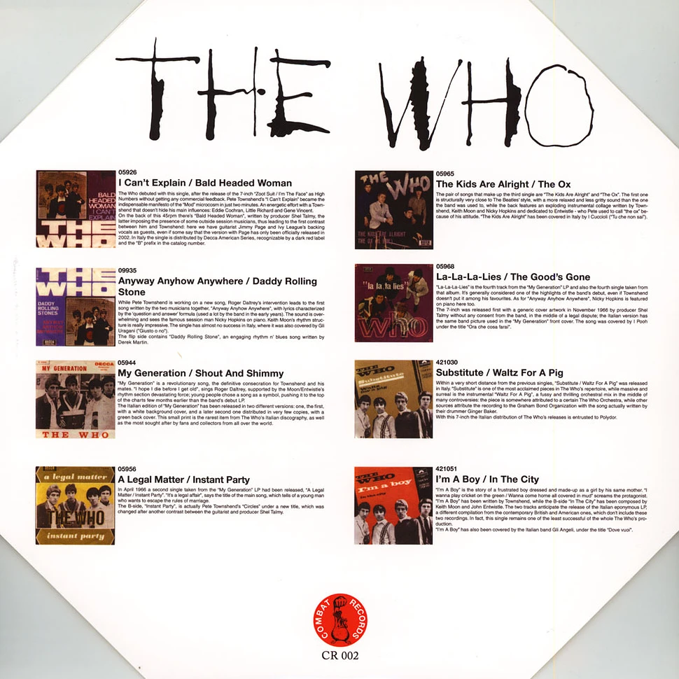 The Who - The Who Italian 7” Discography