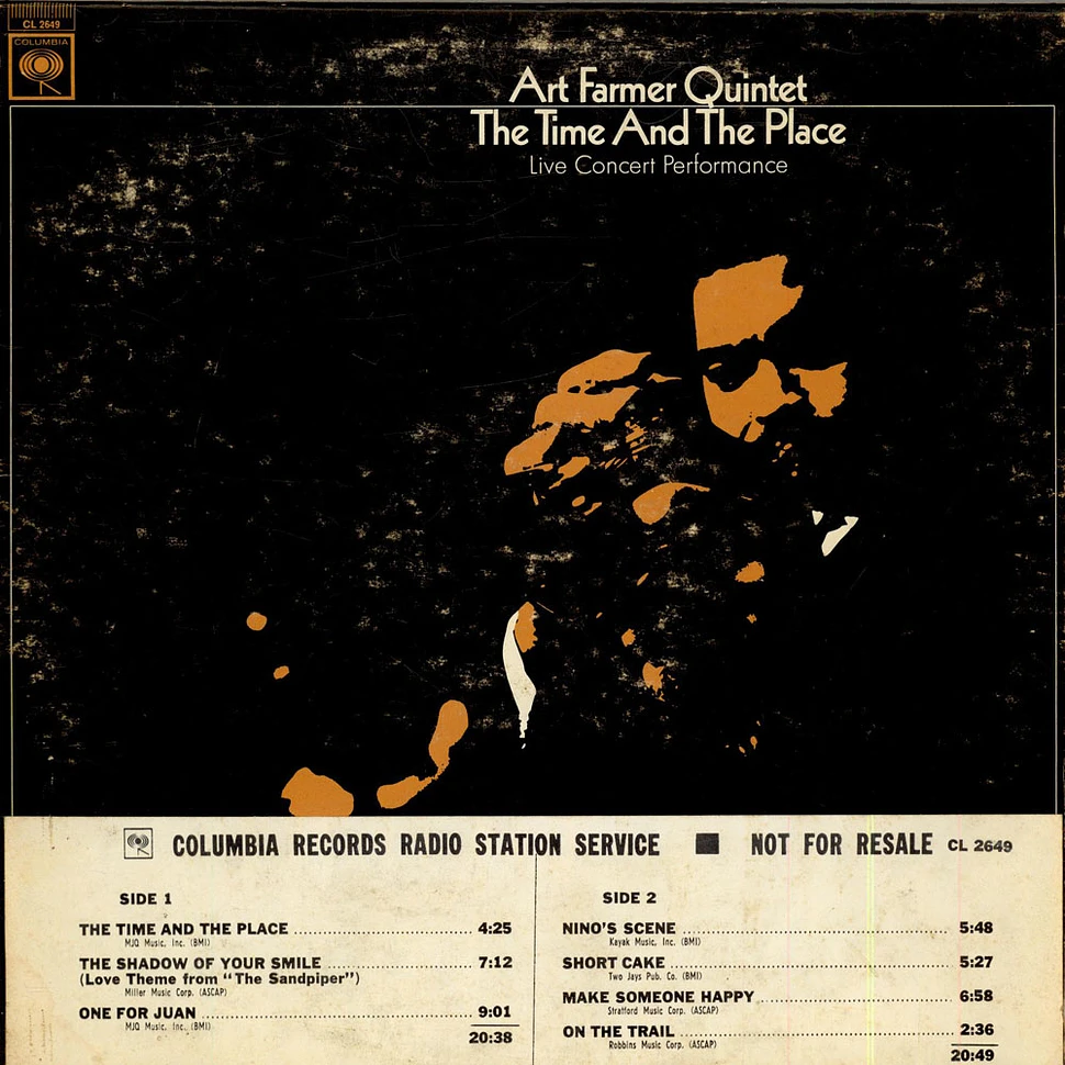 Art Farmer Quintet - The Time And The Place