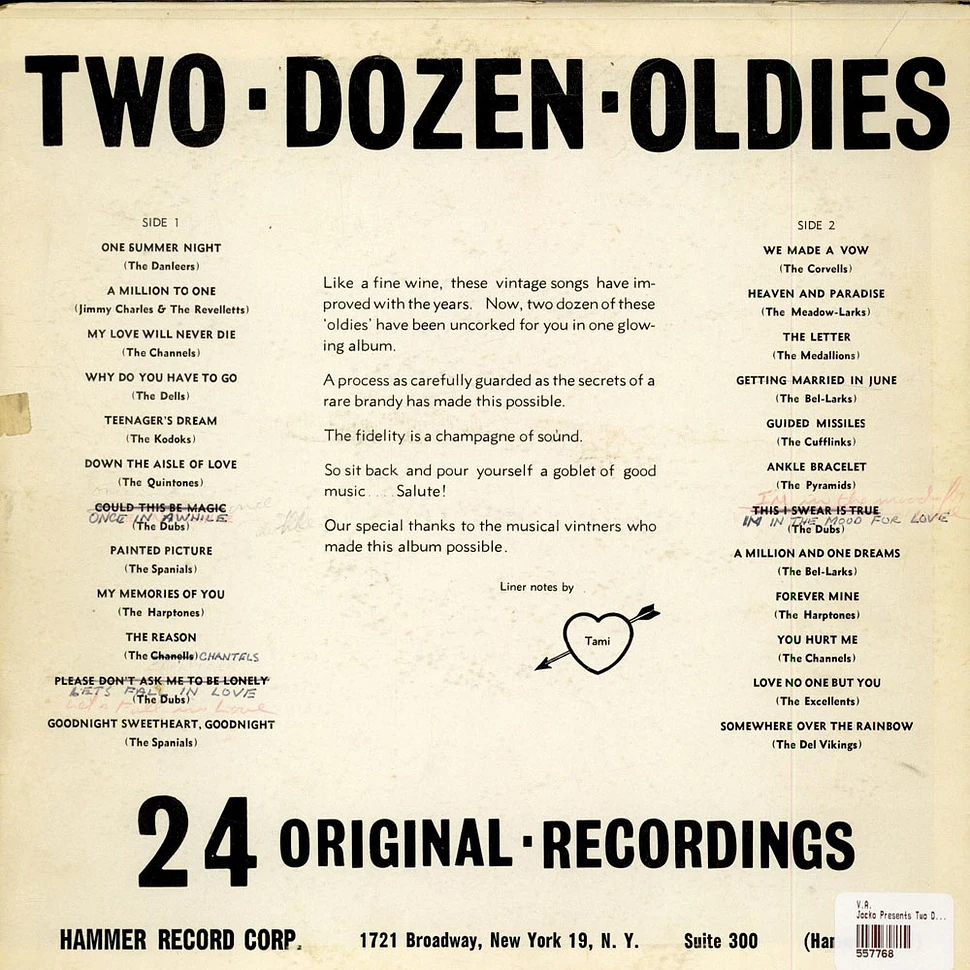 V.A. - Jocko Presents Two Dozen Oldies - 24 Original Recordings
