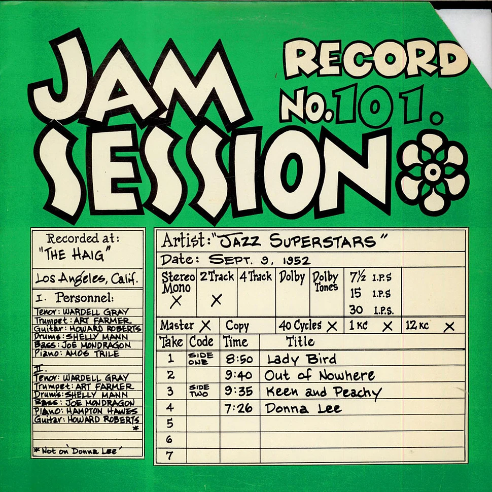 Jazz Superstars - A Live Jam Session Recorded At "The Haig"