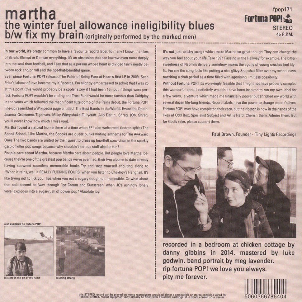 Martha - The Winter Fuel Allowance Ineligibility Blues