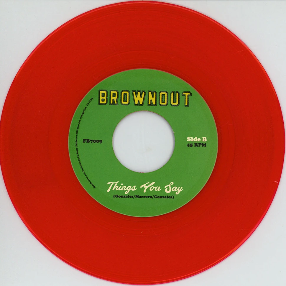 Brownout - Evolver / Things You Say Red Vinyl Edition