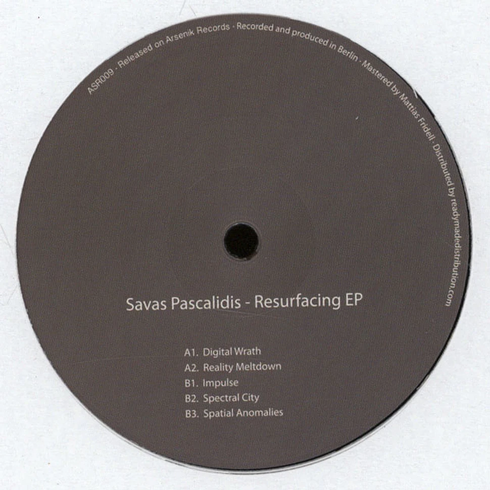 Savas Pascalidis - Resurfacing EP