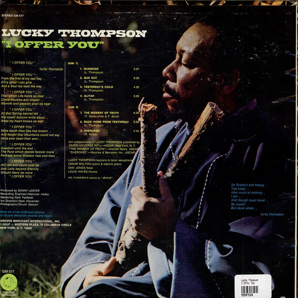 Lucky Thompson - I Offer You