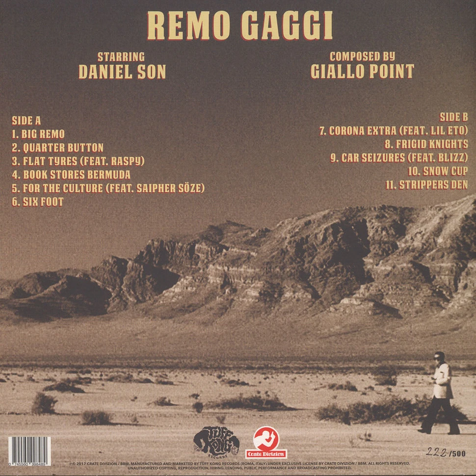 Daniel Son & Giallo Point - Remo Gaggi Black Vinyl Edition