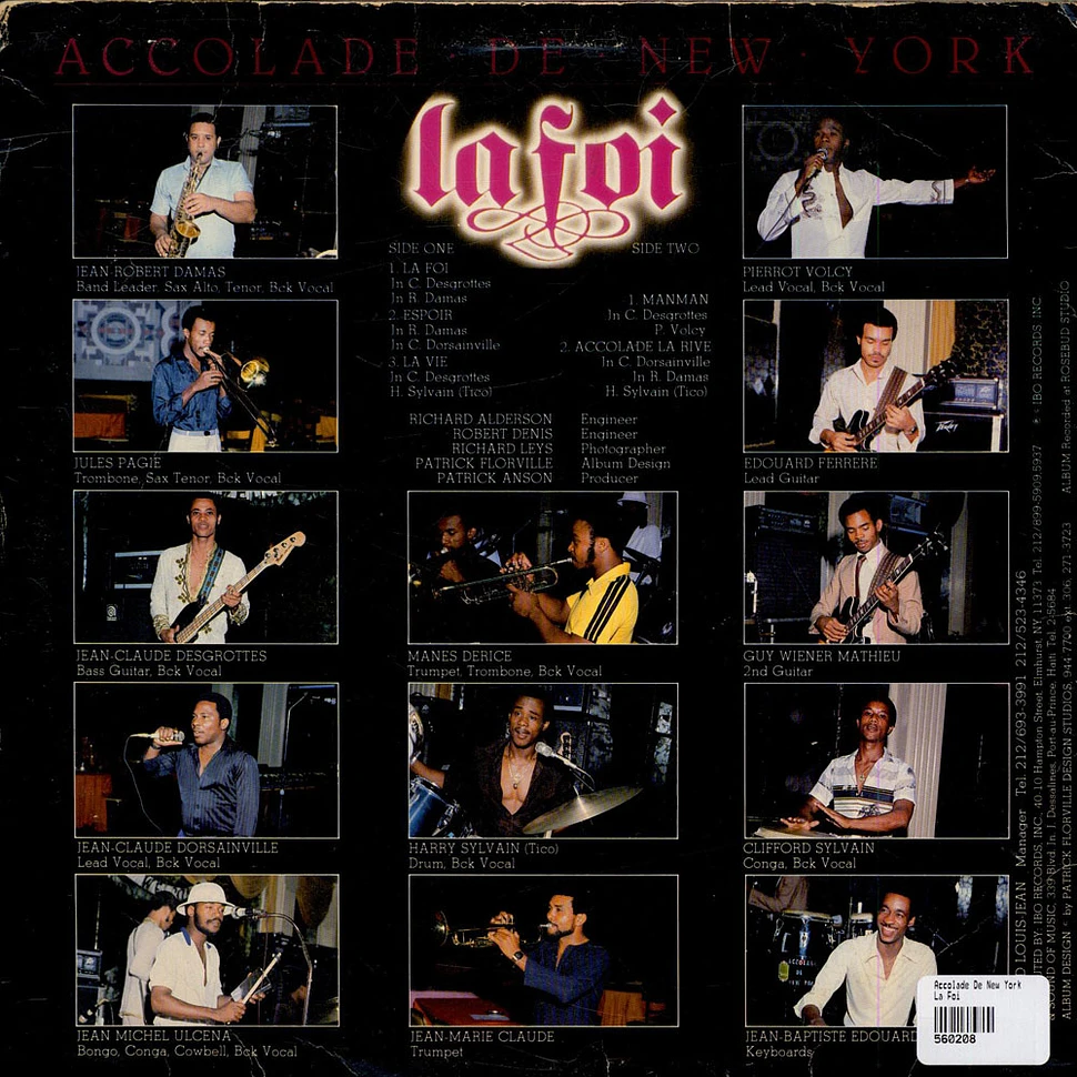 Accolade De New York - La Foi