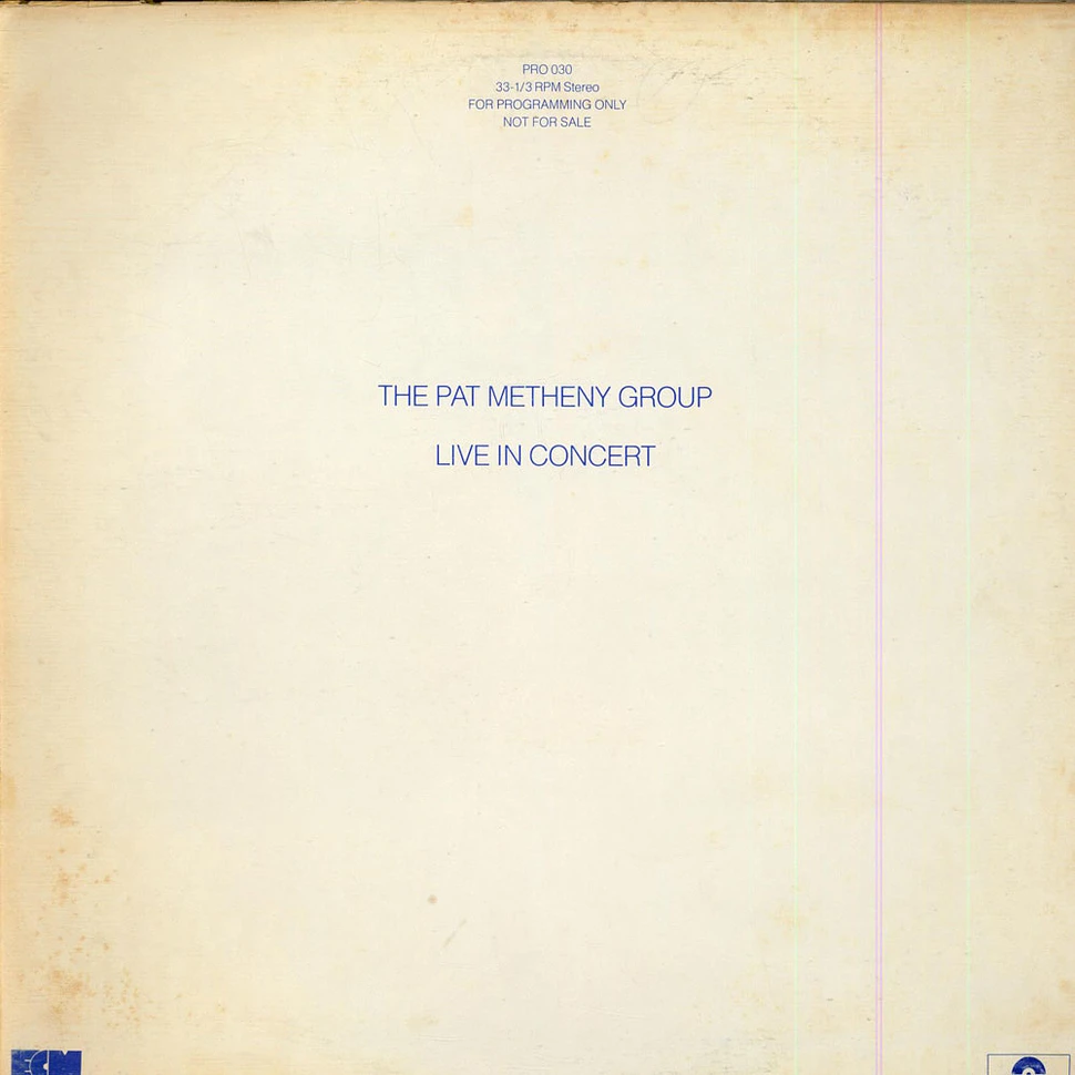 Pat Metheny Group - Live In Concert