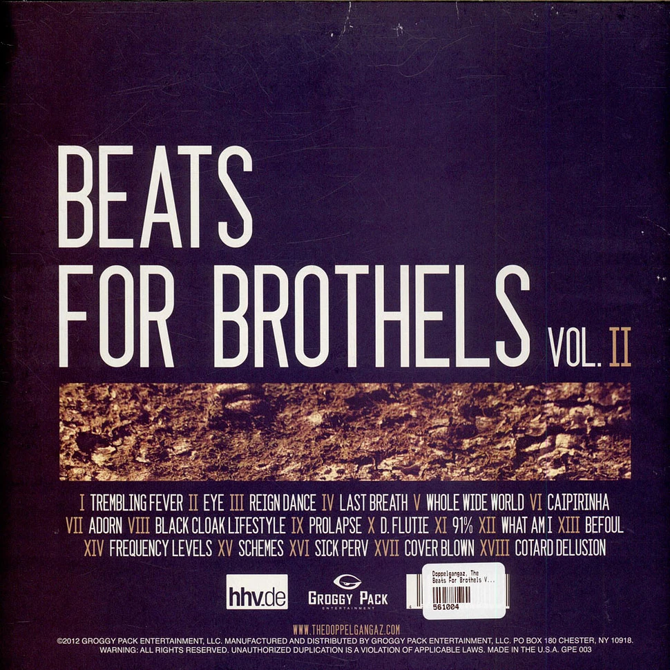 The Doppelgangaz - Beats For Brothels Vol. 2