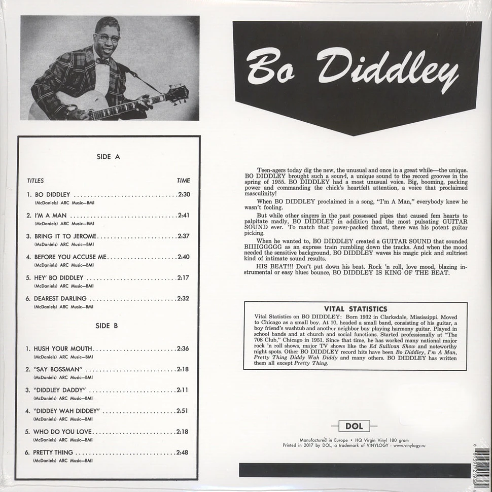 Bo Diddley - Bo Diddley Gatefold Sleeve Edition