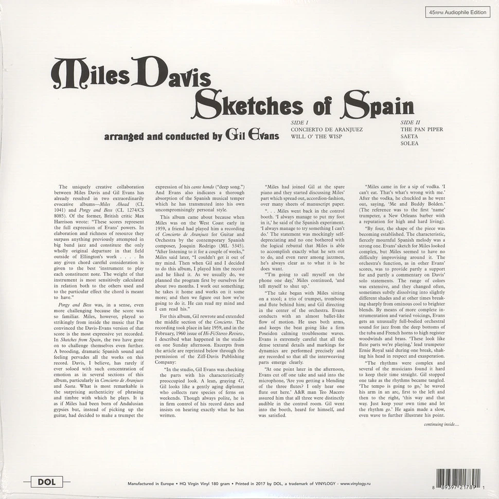 Miles Davis - Sketches Of Spain Gatefold Sleeve Edition