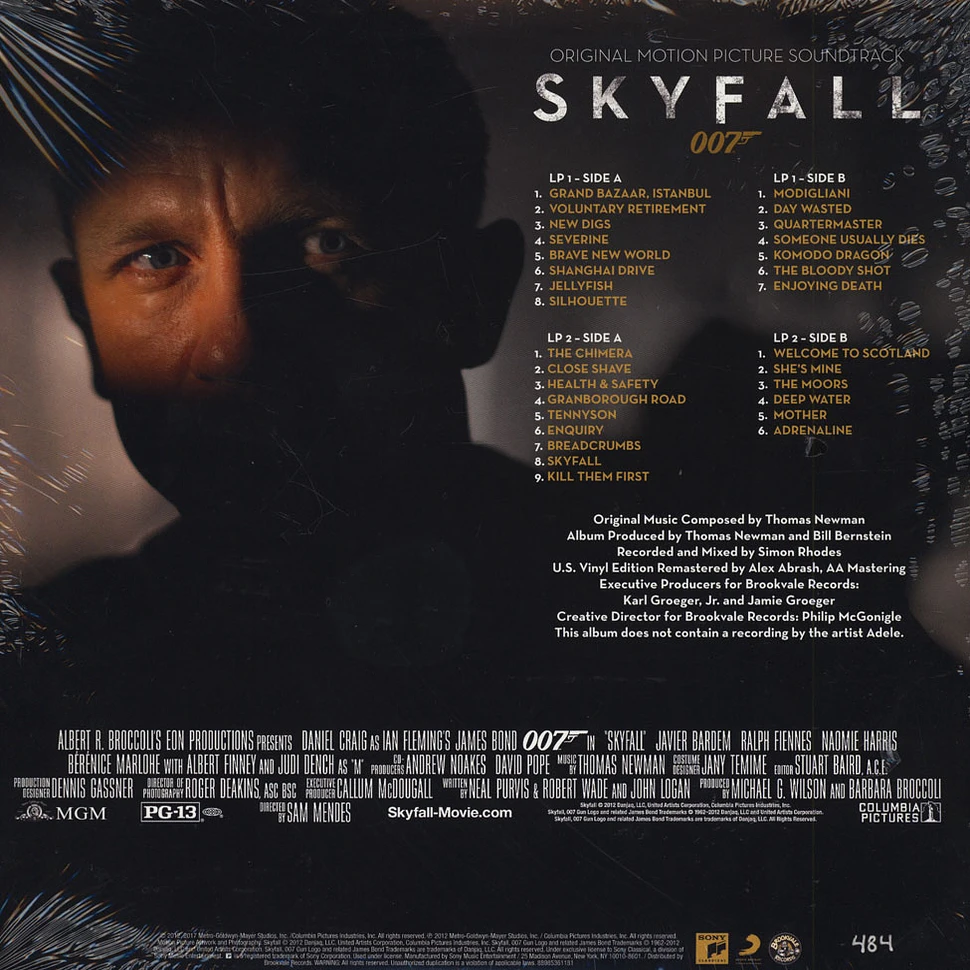 Thomas Newman - OST Skyfall Black Vinyl 3D Pop-Up Gatefold Sleeve Edition