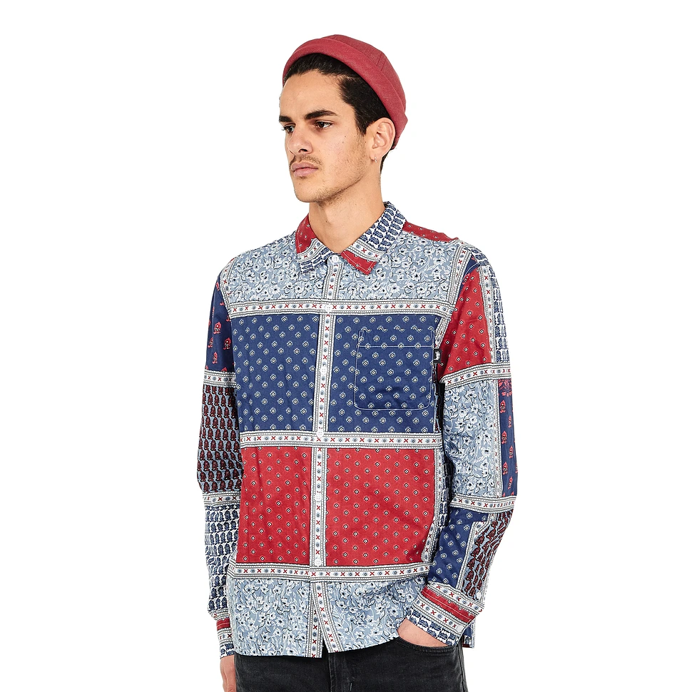 Stüssy - Paisley Patchwork LS Shirt