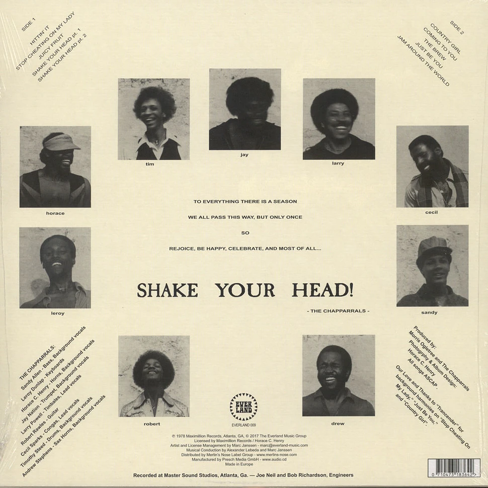 The Chapparrals - Shake Your Head