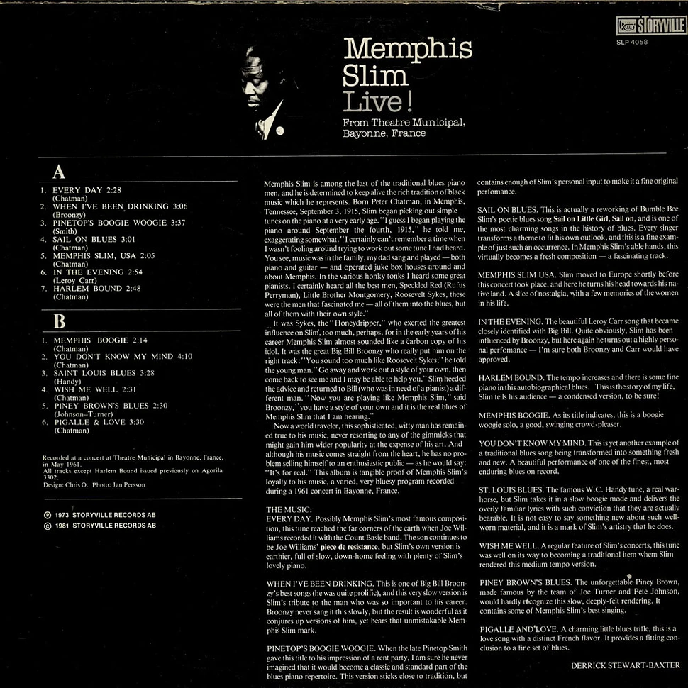 Memphis Slim - Live!