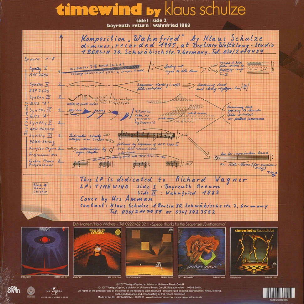 Klaus Schulze - Timewind (2017 Remaster)