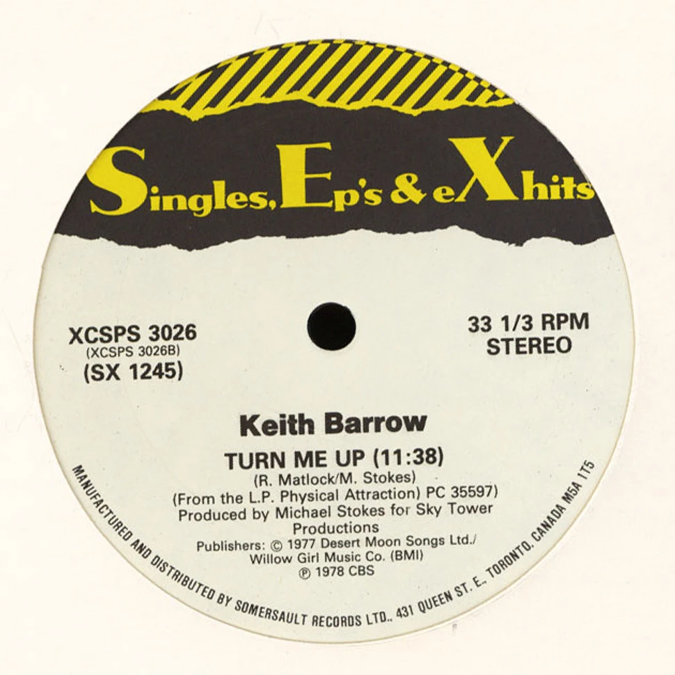 Keith Barrow - Turn Me Up / Physical Attraction