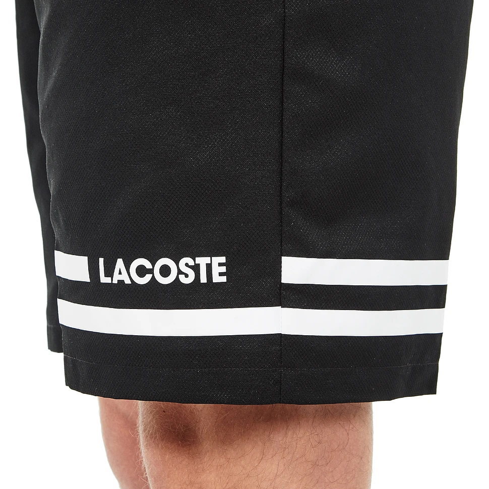Lacoste - Green Crocodile Transfer Diamond Weave Taffeta Shorts