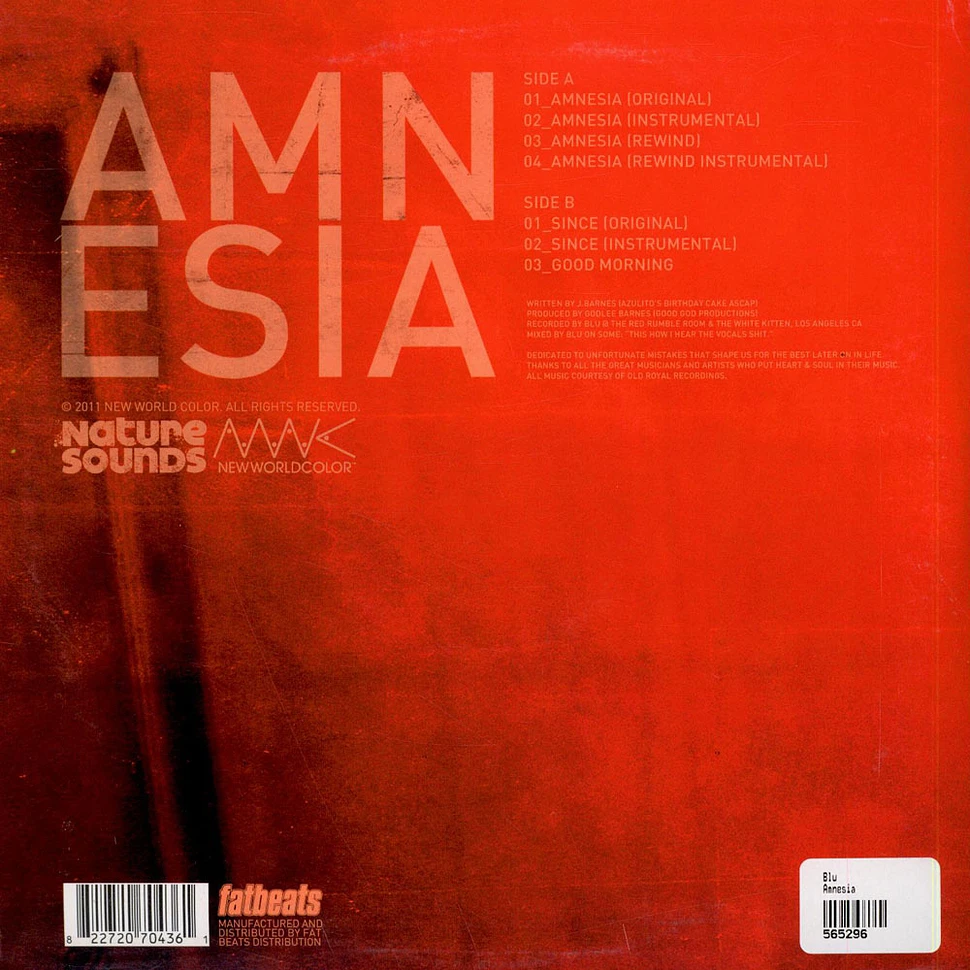 Blu - Amnesia