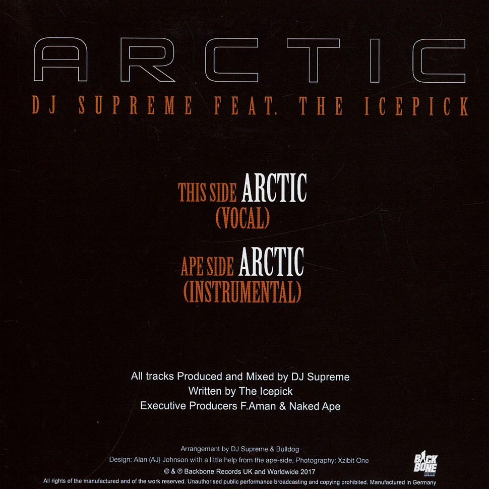 DJ Supreme - Arctic Feat. The Icepick White Vinyl Edition