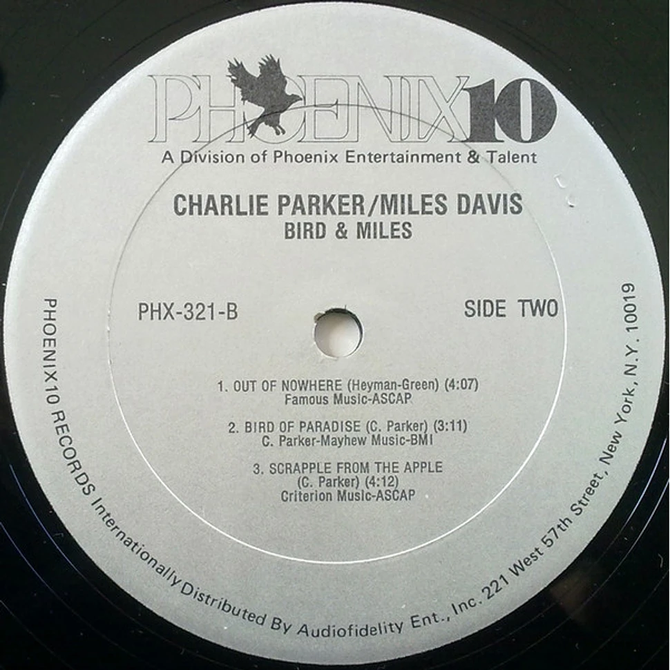 Charlie Parker / Miles Davis - Bird & Miles