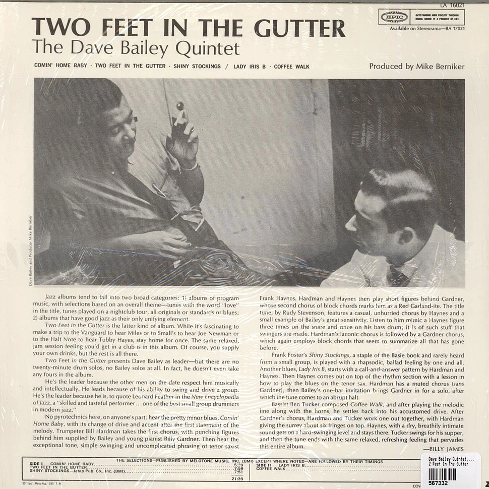 The Dave Bailey Quintet - 2 Feet In The Gutter