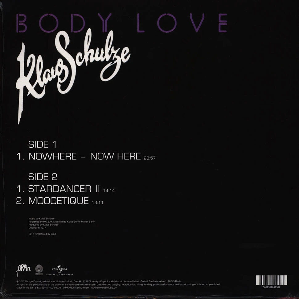 Klaus Schulze - Body Love Volume 2 (2017 Remaster)